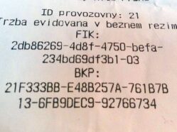 Ilustrační foto: Účtenka v EET.